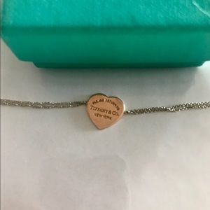 Tiffany & Co Rose Gold Heart Tag Bracelet